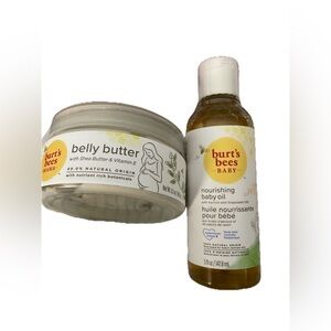 Burts Bees Baby Oil and Belly Butter Set Bundle